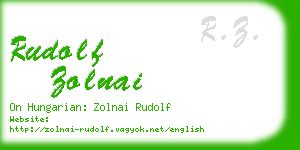 rudolf zolnai business card